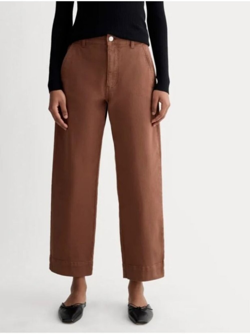 Everlane The Utility Straight Leg Pant Women's Size 00 Regular in Rosewood NWT!